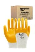 Supertrend Pamuk Nitril İş Eldiveni Beyaz/Sarı PAN40 10-XL 288 Çift - Koli - 1