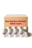 Rol-Up 8oz Karton Bardak 50 Adet x 20 Paket - Koli - 1