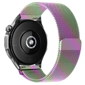 Huawei Watch GT4 46mm Uyumlu Manyetik Milanese Loop Metal Kordon   Rainbow thumbnail 2