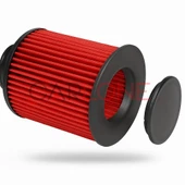 Ford Focus 3 Uyumlu Araca Özel Spor Açık Hava Filtresi Kırmızı Renk İthal Ürün Yüksek Performans - 4