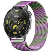 Huawei Watch GT4 46mm Uyumlu Manyetik Milanese Loop Metal Kordon   Rainbow thumbnail 1