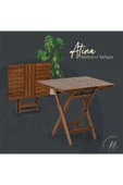 ATİNA KATLANIR MASA 70X120X74 - 2
