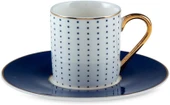 Jumbo Navy 2 Kişilik Kahve Fincan Takımı 90 ml, Renkli thumbnail 4