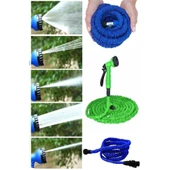 22.5 Metre Uzayan Bahçe Sulama Araç Yıkama Hortumu 7 Kademeli Başlık - 1