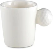 Jumbo Golfline Beyaz 2'li Tabaklı Kahve Fincan Takımı 90 cc thumbnail 4