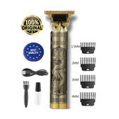 Dragon Çelik Kasa Profesyonel Saç Sakal Ense Çizim Tüm Vücut Tüyü Lazer Öncesi Tıraş Makinesi - 1