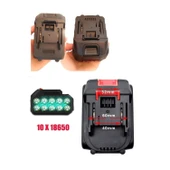 Oto Araç yıkama yedek pil Tüm Akülü Modellere Uyumlu Şarjlı Matkap Yedek Batarya 10 Pili - 3