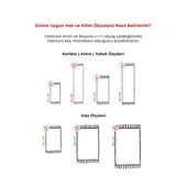 Afgan Türkmen Otantik Desenli Dokuma Kırmızı Oturma Odası Salon Mutfak Halısı Yolluk X380A thumbnail 7