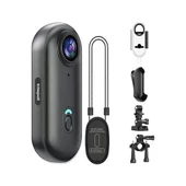 Mini 4k Wıfı Aksiyon Kamerası Vücut Kamerası Giyilebilir Video Kaydedici Hafıza Kartı Dahil - 1