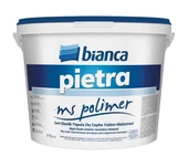 Bianca Pietra Ms Polimer Uv Dirençli Sert Elastik Dış Cephe Yalıtım Malzemesi 15 Lt Beyaz - 1