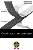 Ultra Güçlü İz Bırakmaz Çivisiz Tablo Çerçeve Asma Kendinden Yapışkanlı Siyah Cırt Bant 12'li Set - 6