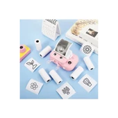 Çocuk Kamera Baskı Kağıdı, 5’li Rulo 57x25mm Çekirdekli Fotoğraf Baskı Termal Kağıt Rulo - 2