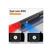 Vtn-008 Ekranlı Çift Kameralı 10 Mt Sert Kablo Yılan Endoskop Kamera 8 Mm 4.3 Inc - 5