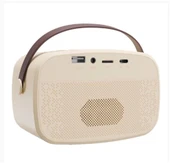 Mikado MD-57BT Endless 5W Bej TF + USB + AUX + BT Destekli 2 Wireless Karaoke Mikrofon 1200mAh thumbnail 2