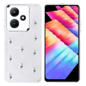 İnfinix Hot 30i Kılıf Airbag Tasarımlı Simli Şeffaf Zore Kutup Kapak - 1