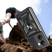 Xiaomi Poco X7 Pro Kılıf Magnetik Standlı Kamera Korumalı Zore Sürgülü Vega Kapak - 3