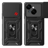 Tecno Spark Go 1 2025 Kılıf Magnetik Standlı Kamera Korumalı Zore Sürgülü Vega Kapak thumbnail 2