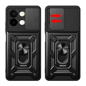 Vivo Y28 Kılıf Magnetik Standlı Kamera Korumalı Zore Sürgülü Vega Kapak - 2