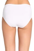 biçomi 4 Adet Tutku Kadın Yüksek Bel Bato İnce Lastik Külot Beyaz thumbnail 3