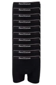 biçomi 10 adet Feelline Siyah Pamuklu Doğal Likralı Erkek Boxer thumbnail 1