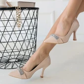 BİÇOMİ Jexi Bej Rugan Topuklu Ayakkabı thumbnail 4