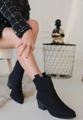 BİÇOMİ Akver Siyah Nubuk Topuklu Bot thumbnail 2