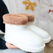 BİÇOMİ Mordi Beyaz Oval Burunlu Su Geçirmez İçi Kürklü  Bot thumbnail 4