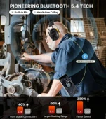 PROTEAR AM FM Dijital Ekranlı Radyo Kulaklıkları - Sarı - 6