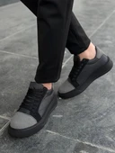 BİÇOMİ KB-X46 Kuback Siyah Gri Yüksek Siyah Taban Günlük Spor Ayakkabı thumbnail 2