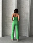 BİÇOMİ Palazzo pantolonlu alt üst takım yeşil thumbnail 6