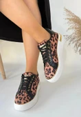 BİÇOMİ Kity Leopar Saten Bağcıklı Spor Ayakkabı thumbnail 3