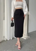 BİÇOMİ Uzun düğmeli etek thumbnail 1