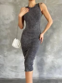 BİÇOMİ Halter yaka elbise aşit yıkamalı thumbnail 1