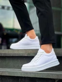 BİÇOMİ KB-X46 Kuback Beyaz Rugan Yüksek Beyaz Taban Günlük Spor Ayakkabı thumbnail 2