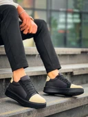 BİÇOMİ KB-X46 Kuback Siyah Bej Yüksek Siyah Taban Günlük Spor Ayakkabı thumbnail 1