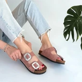 BİÇOMİ Nool Pudra Nubuk Terlik thumbnail 4