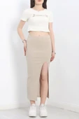 BİÇOMİ Nakışlı etekli takım bej beyaz s3899 thumbnail 6