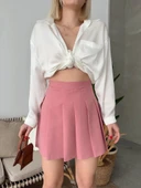 BİÇOMİ Atlas belden Pileli etek s24930 - 4