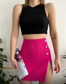 BİÇOMİ Üç taşlı mini etek thumbnail 1