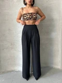 BİÇOMİ Pileli keten pantolon s255046 thumbnail 1