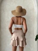 BİÇOMİ Valonlu fırfırlı etek s24681 thumbnail 3