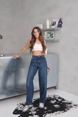 BİÇOMİ Arkadan tokalı jeans pantolon thumbnail 1