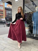 BİÇOMİ Kraş etek bordo thumbnail 1