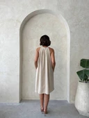 BİÇOMİ Salaş keten elbise thumbnail 6