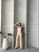 BİÇOMİ Pileli keten pantolon s255046 thumbnail 6