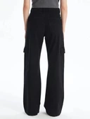 BİÇOMİ Kargo cep jeans pantolon siyah thumbnail 3