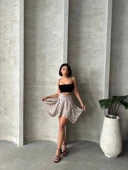 BİÇOMİ Puantiyeli etek s25900 thumbnail 3