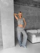 BİÇOMİ Essential yelek pantolon takım gri s255254 - 1