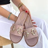 BİÇOMİ Toha Pudra Cilt Tokalı Terlik thumbnail 4