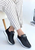 BİÇOMİ Fiert Siyah Cilt Bağcıklı Spor Ayakkabı thumbnail 3